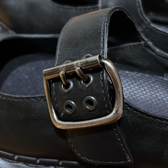 Vintage Dr. Martens Chunky Mary Jane Platforms Black 3A27  UK 5 / US 7 - Picture 3 of 8